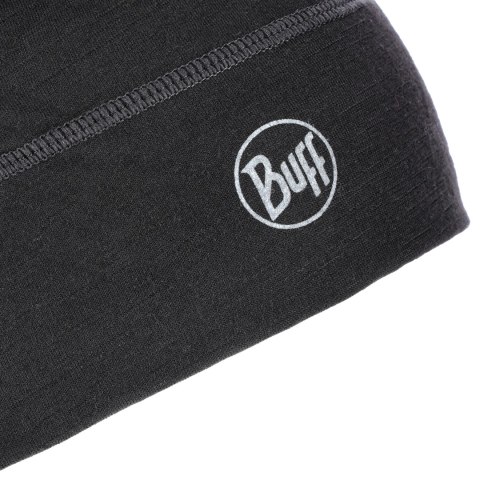 Czapka Buff Merino Lightweight Beanie - solid black BUFF