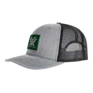 Czapka z daszkiem unisex Vortex Pursue And Protect szaro-czarna z zielonym logo Vortex Optics
