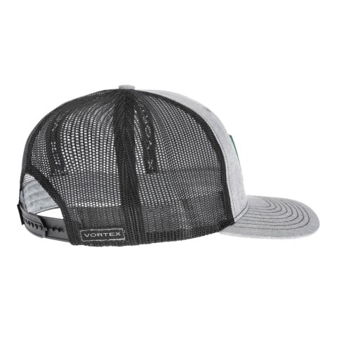 Czapka z daszkiem unisex Vortex Pursue And Protect szaro-czarna z zielonym logo Vortex Optics