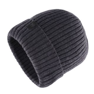 Czapka zimowa Buff Norval Merino Wool Knitted Hat - graphite BUFF