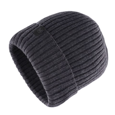 Czapka zimowa Buff Norval Merino Wool Knitted Hat - graphite BUFF