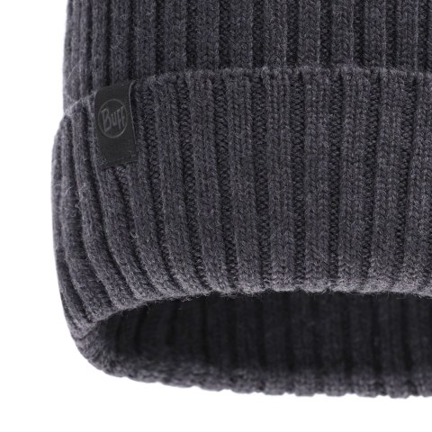 Czapka zimowa Buff Norval Merino Wool Knitted Hat - graphite BUFF