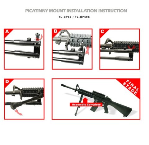 Dwójnóg Leapers UTG Universal Shooter's 8,7-10,6" Leapers