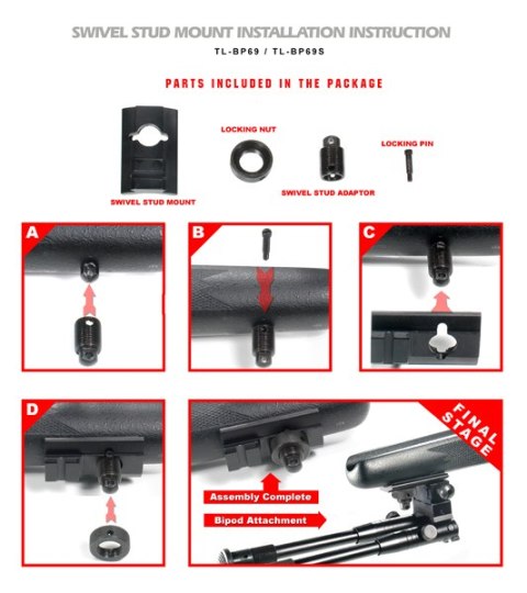 Dwójnóg Leapers UTG Universal Shooter's 8,7-10,6" Leapers