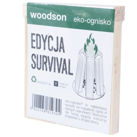 Ekologiczna rozpałka Woodson Eko - ognisko Survival 1 - pak Woodson
