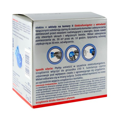 Elektro + 10 wkładów Bros na komary Bros