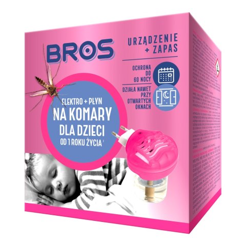 Elektro + płyn Bros na komary dla dzieci Bros