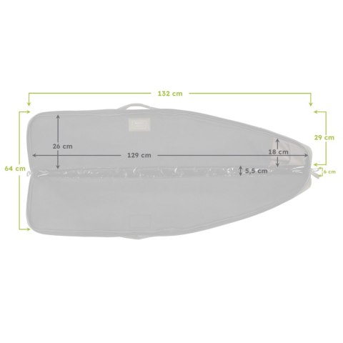 Futerał na broń Beretta GameKeeper EVO Rifle Case 132cm zielono/brązowy Beretta