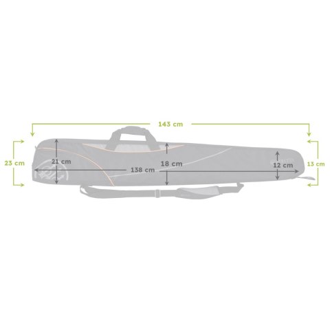 Futerał na broń Beretta Uniform Pro EVO Double Soft Gun Case czarny Beretta