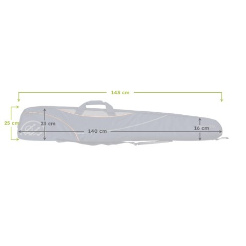 Futerał na broń Beretta Uniform Pro EVO Double Soft Gun Case niebieski Beretta