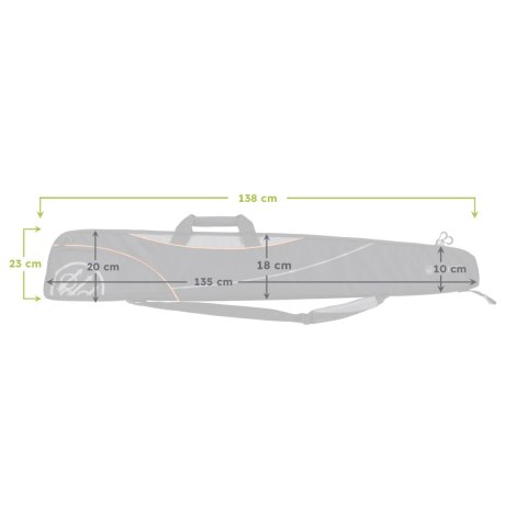 Futerał na broń Beretta Uniform Pro EVO Soft Gun Case 138 cm czarny Beretta