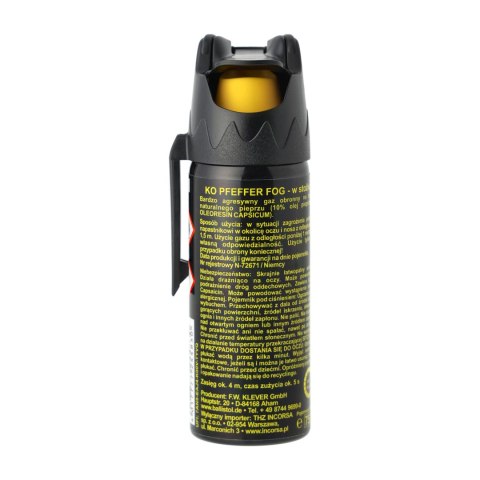 Gaz pieprzowy Klever KO Defenol Fog (stożek) 50 ml F.W. Klever