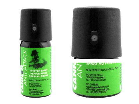 Gaz żel pieprzowy p/w ludziom CANNON 33 ml zielony IDC System AG