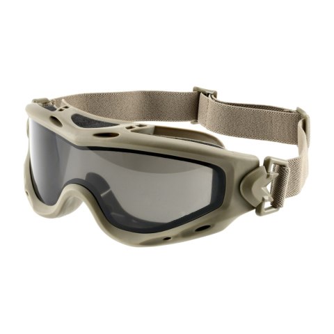 Gogle taktyczne Wiley X Spear SP293DLT smoke / clear / rust, jasnobrązowe oprawki Wiley X