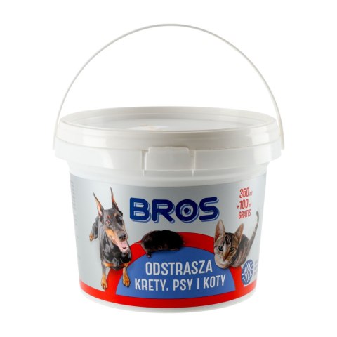 Granulat Bros odstrasza krety, psy i koty 350 ml + 100 ml gratis Bros