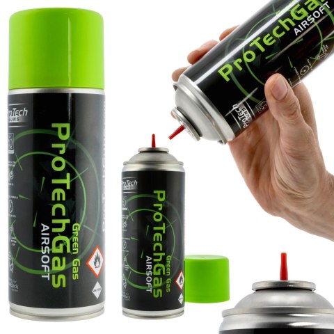 Green gas do zasilania replik Pro Tech Guns 520 ml Pro Tech Guns