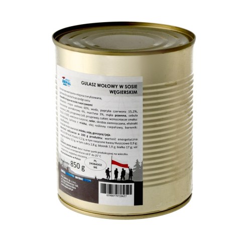 Gulasz Arpol wołowy w sosie węgierskim 850 g Arpol