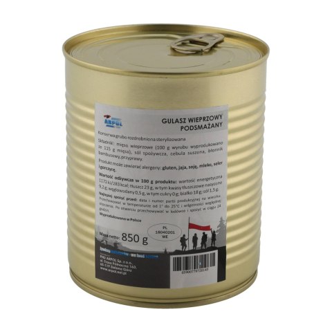 Gulasz wieprzowy Arpol podsmażany 850 g Arpol