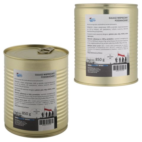 Gulasz wieprzowy Arpol podsmażany 850 g Arpol