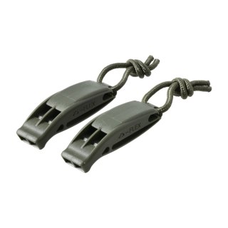 Gwizdek alarmowy Mil-Tec oliwkowy 2 szt. Mil-Tec
