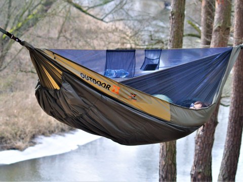 Hamak Flyhamak OutDoor II ciemnooliwkowy FlyHamak