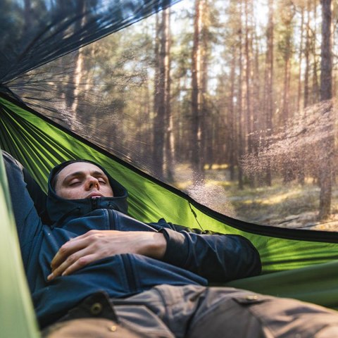 Hamak Lesovik Draka z zawieszeniem Sneka treetop green Lesovik