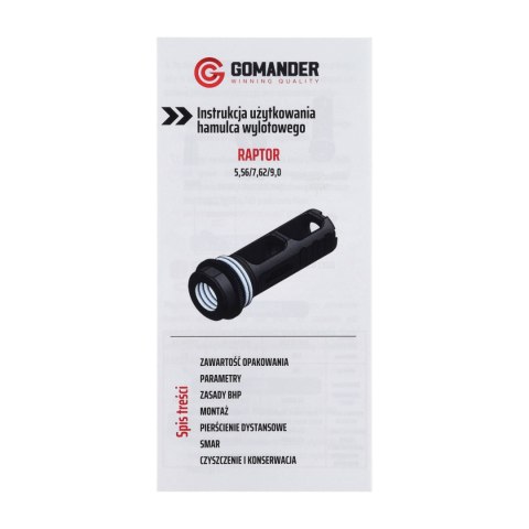 Hamulec wylotowy Gomander Raptor 7,62 M14x1 LH Gomander