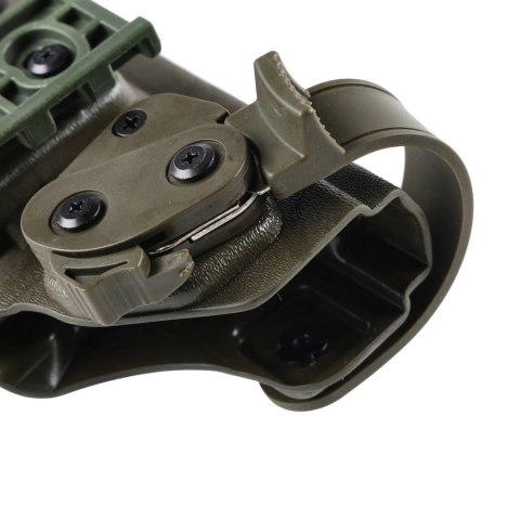 Kabura Doubletap OWB Strighter SLS z QLS VIS 100 pas na udo, oliwkowa Doubletap