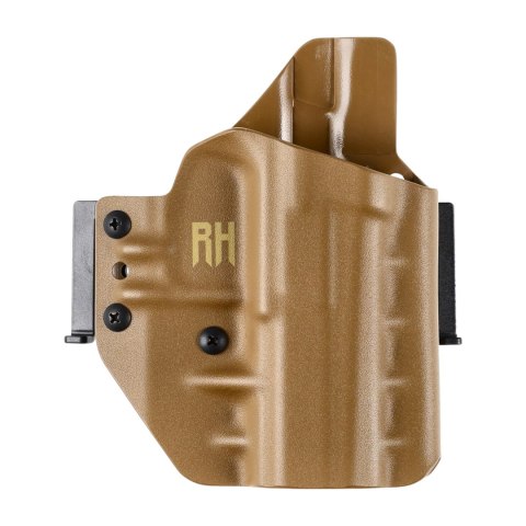 Kabura RH Holsters OWB Frogy do CZ P07, 1/2 sweatguard, speedloops 40 mm, prawa, coyote RH Holsters