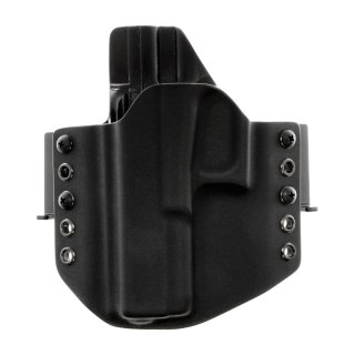 Kabura RH Holsters OWB do Glock 17 / 22 / 31, 1/2 sweatguard, speedloops 40 mm, lewa, czarna RH Holsters