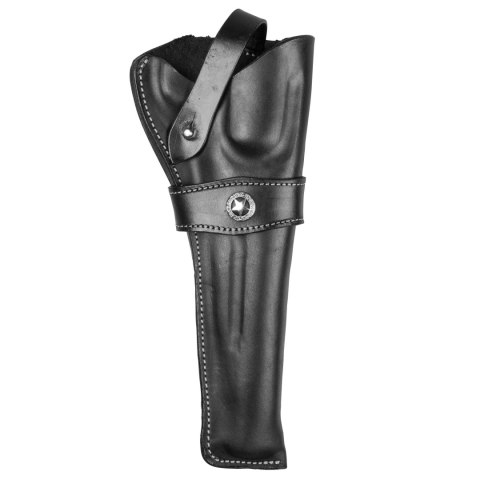 Kabura Sheriff do rewolweru czarnoprochowego 8" knapik czarna (skóra naturalna) Sheriff