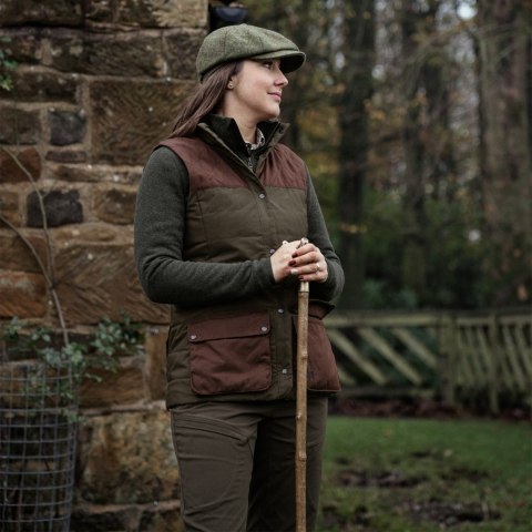 Kamizelka damska Härkila Retrieve Dark warm olive / Burgundy Härkila