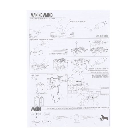 Karabin Paper Shooters Green Spit zestaw Paper Shooters