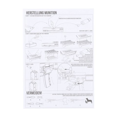 Karabin Paper Shooters Green Spit zestaw Paper Shooters