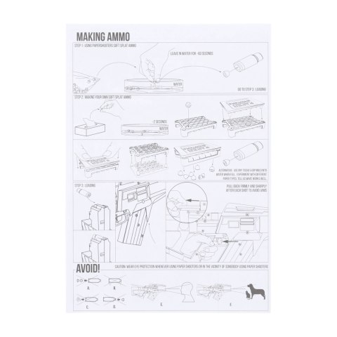 Karabin Paper Shooters Guardian Extinction zestaw Paper Shooters