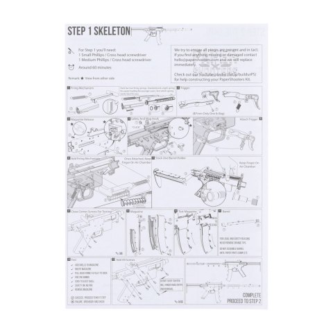 Karabin Paper Shooters Zombie Slayer zestaw Paper Shooters