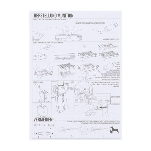 Karabin Paper Shooters Zombie Slayer zestaw Paper Shooters