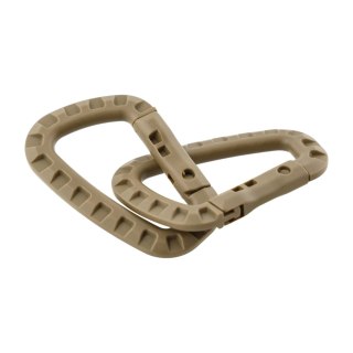 Karabińczyk MFH plastikowy coyote 2 sztuki MFH - Max Fuchs