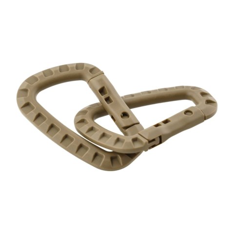 Karabińczyk MFH plastikowy coyote 2 sztuki MFH - Max Fuchs