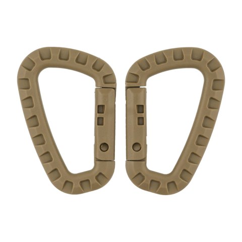 Karabińczyk MFH plastikowy coyote 2 sztuki MFH - Max Fuchs