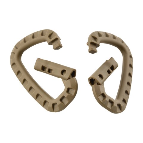 Karabińczyk MFH plastikowy coyote 2 sztuki MFH - Max Fuchs