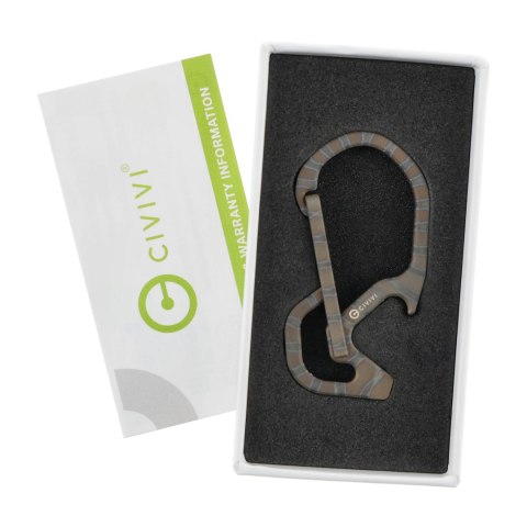 Karabińczyk do kluczy Civivi Click Flamed Titanium CA-01B Civivi