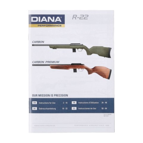 Karabinek bocznego zapłonu Diana R-22 kal. .22 LR Carbon Black Diana