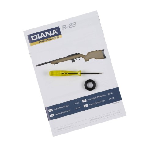 Karabinek bocznego zapłonu Diana R-22 kal. .22 LR Carbon OD Green Diana