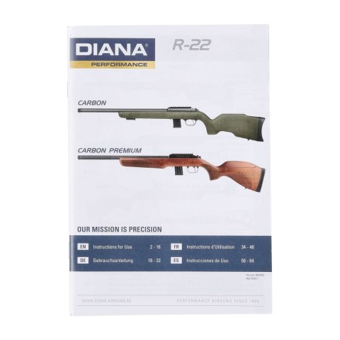 Karabinek bocznego zapłonu Diana R-22 kal. .22 LR Carbon US TAN Diana