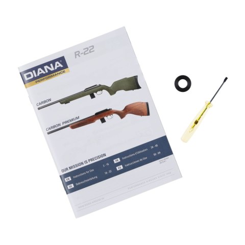 Karabinek bocznego zapłonu Diana R-22 kal. .22 WMR carbon Diana