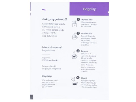 Kawa Bagdrip Etiopia saszetka jednorazowa Bagdrip