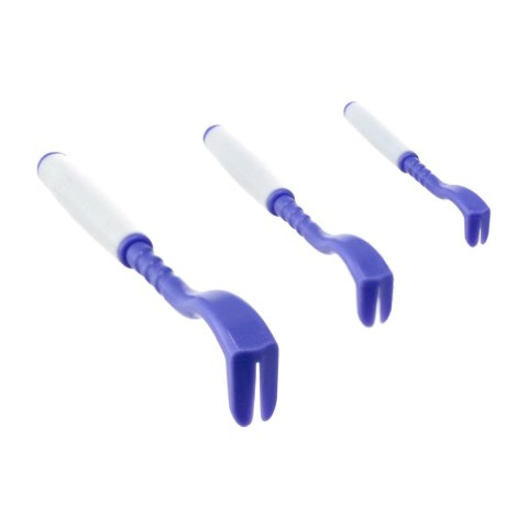 Kleszczołapki przyrząd do usuwania kleszczy Tick Twister® Clipbox Trio z brelokiem, fioletowe 3 szt. Tick Twister