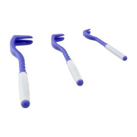 Kleszczołapki przyrząd do usuwania kleszczy Tick Twister® Clipbox Trio z brelokiem, fioletowe 3 szt. Tick Twister