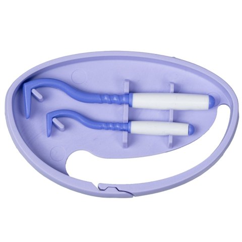 Kleszczołapki przyrząd do usuwania kleszczy Tick Twister® Clipbox z brelokiem, fioletowe 2 szt. Tick Twister